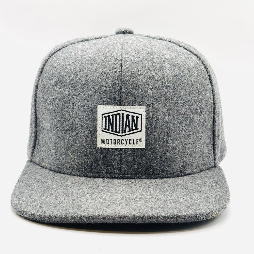 Indian Motorcycle Company Wool Hat Gray Unisex Snapback